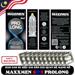 Bao cao su MAXXMEN PRO LONG siêu gân gai, mỏng kéo dài thời gian