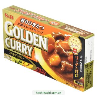 Viên cà ri Golden Curry vị mặn ngọt S&B foods 198g (8 viên) - Hachi Hachi Japan giá sỉ