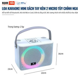 Loa Bluetooth Karaoke Mini YS226 kèm mic không dây công suất 35W giá sỉ