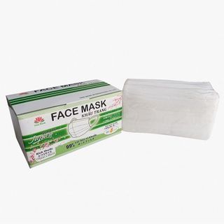 Khẩu trang 3 lớp Vina Mask cắt giảm 99% bụi, vi khuẩn 55 cái (màu trắng) - Hachi Hachi Japan Shop giá sỉ