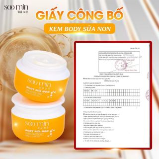 Body Soomin kem body sữa non