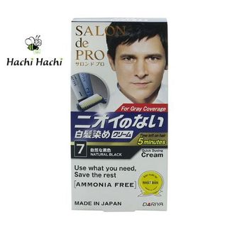 Thuốc nhuộm tóc bạc không mùi dành cho nam Salon de Pro MCa7 (Màu đen tự nhiên) - Hachi Hachi Japan Shop giá sỉ
