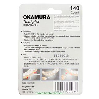 Tăm nhựa Okamura dạng hộp (2 hộp) - Hachi Hachi Japan giá sỉ