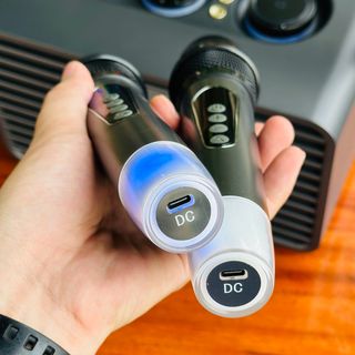 Loa Di Động Karaoke CS300 Kèm 2 Micro Không Dây Âm Thanh Trầm Ấm, Bass Căng Kết Nối Bluetooth, AUX, USB, Thẻ Nhớ, Dung Lượng Pin 3000mAh