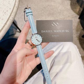 ĐỒNG HỒ DA NỮ CAO CẤP D.W XANH TRÒN 1