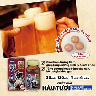 Viên uống hàu tươi Orihiro tăng cường sinh lý nam, bồi bổ sức khỏe 120 viên - Hachi Hachi Japan Shop giá sỉ