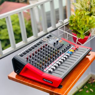 Mixer MTMAX F88Pro Đẩy Liền Vang Liền Mixer Công Suất 8 Cổng Micro Chỉnh Equalizer 99 Hiệu Ứng DSP