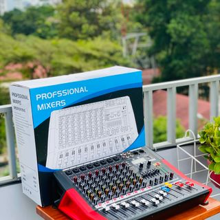 Mixer MTMAX F88Pro Đẩy Liền Vang Liền Mixer Công Suất 8 Cổng Micro Chỉnh Equalizer 99 Hiệu Ứng DSP giá sỉ