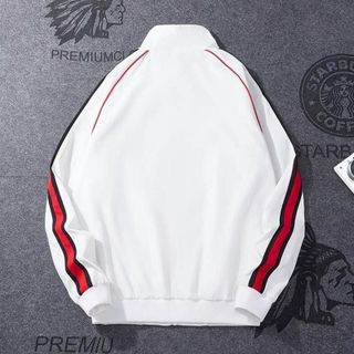 Áo Khoác Dù Nam Nữ 2 Lớp Dây Kéo Phong Cách Hàn Quốc Phối 2 Sọc Tay Áo Siêu Hot Trend 2022