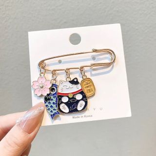 Cài Áo Đa Năng Hình Chú Mèo Đen May Mắn Ngộ Nghĩnh
