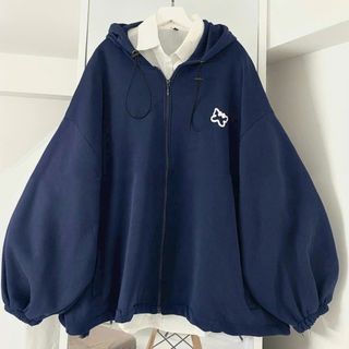 Áo Khoác nhẹ nam nữ form rộng in nơ chất nỉ bông mềm mịn tay phồng nón to 2 lớp hot trend
