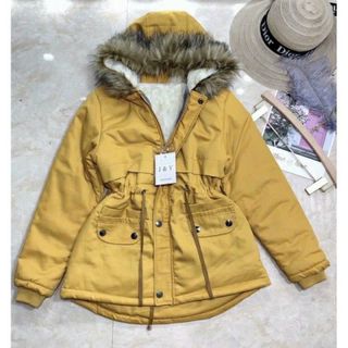 Áo Khoác KaKii Lót Bông Siêu Dày Dặn Chất Liệu Vải Hàng Cao Cấp Phối Túi Sỏ Thắt Dây Gọn Gàng Áo Đẹp