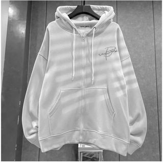 Áo khoác hoodie & sweater nam nữ kiểu dây kéo logo chữ B cực ngầu, ÁO có nón rộng thoải mái thời trang