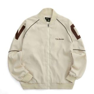 Áo khoác bomber UNISEX chất da lộn lót dù thêu T.A.GOÔAN. Giá sỉ - giá bán buôn