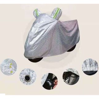 OXM1 - Bạt trùm che phủ xe máy chống nắng nóng mưa gió bụi bẩn loại dày chống thấm nước, kích thước to che được xe sh