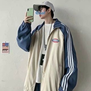 Áo Khoác Dù Nam, 2 Lớp From Rộng Phối 3 Sọc Tay Áo, Thêu Logo PENTA Thời Trang Hot Trend