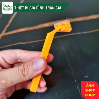 Dao Cạo Râu 2 Lưỡi Thái Lan Cán Vàng Star (Vỉ 10 cây - Thùng 300 Vỉ)