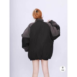 Áo khoác dù 2 lớp nam nữ cổ bẻ logo thêu xịn sò, áo phối 2 màu siêu ngầu thời trang