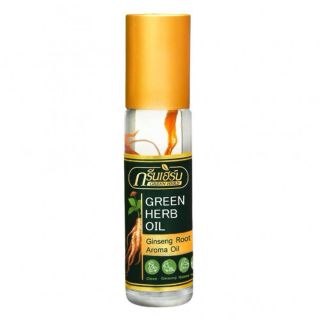 ￼(mẫu mới )lố 12 chai Dầu Lăn Thảo Dược Nhân Sâm Green Herb Oil 8ml Thái Lan giá sỉ