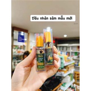 (mẫu mới )lố 12 chai Dầu Lăn Thảo Dược Nhân Sâm Green Herb Oil 8ml Thái Lan