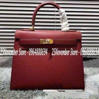 𝐓𝐮́𝐢 𝐗𝐚́𝐜𝐡 Nữ Cao Cấp 𝐊𝐞𝐥𝐥𝐲 𝐝𝐚 𝐞𝐩𝐬𝐨𝐧 - Màu Đỏ - Size 25cm