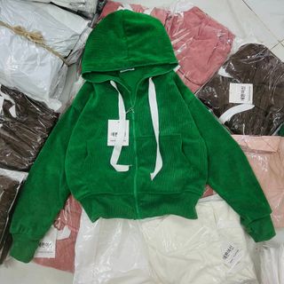 Áo khoác nhung tăm nữ cao cấp-mẫu mới hot trend
