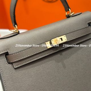 𝐓𝐮́𝐢 𝐗𝐚́𝐜𝐡 Nữ Cao Cấp 𝐊𝐞𝐥𝐥𝐲 𝐝𝐚 𝐞𝐩𝐬𝐨𝐧 - Màu Ghi  - Size 25cm