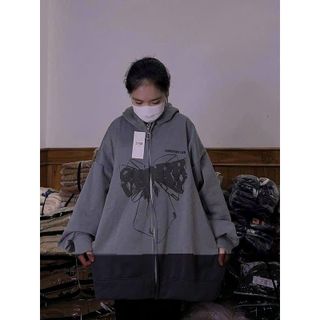 Áo Khoác Hoodie Zip 3 Màu Nam Nữ Ulzzang Unisex-chất nỉ bông in chữ nỗi nơ COR dày dặn cottonn mềm mịn