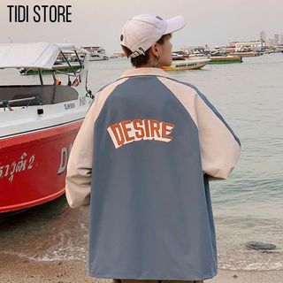 Áo Khoác Dù Cổ Bẻ Nam Nữ DESIRE Khoá Kéo Chất Dù 2 Lớp Dày Dặn