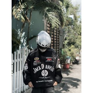 [Ảnh Thật] Áo Khoác JackDaniels Racing Jacket Tặng Sticker Cực Chất Đi Tuor Xa- Thời Trang Hot