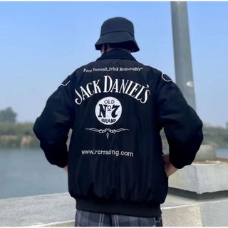 [Ảnh Thật] Áo Khoác JackDaniels Racing Jacket Tặng Sticker Cực Chất Đi Tuor Xa- Thời Trang Hot