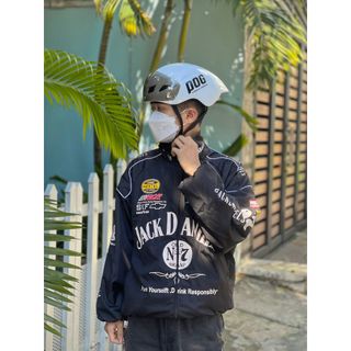 [Ảnh Thật] Áo Khoác JackDaniels Racing Jacket Tặng Sticker Cực Chất Đi Tuor Xa- Thời Trang Hot
