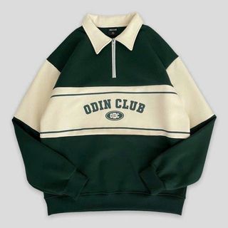 Áo Khoác Hoodie & Sweater Nam Nữ Logo In Chữ ODINCLUBB Cổ Trụ Dây kéo Ngực Chất Nỉ PE Sang Xịn Mịn