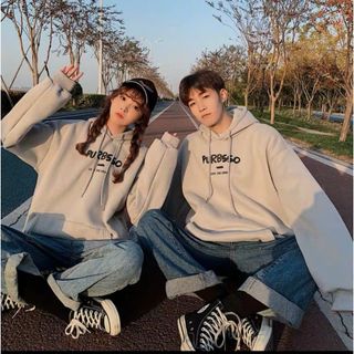 Áo khoác nỉ   NAM NƯ kiểu hoddie có mũ in chữ PURBSSO cực cute