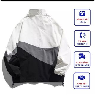 Áo Khoác Dù 2 Lớp Vải Mero Phối 3 Màu Siêu Chất Phong Cách Hàn Quốc Thể Thao Cao Cấp Hot Trend