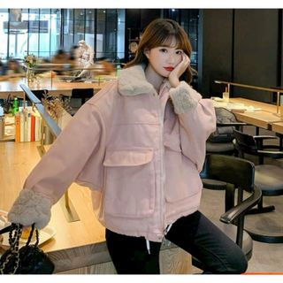 [Hot] Áo Khoác Đông Nữ Túi Hộp Chất Vải Dạ Xịn Sò Cổ và Bo Tay Phối Lông Sang Chảnh Túi Hộp Cá Tính