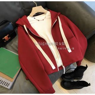 ÁO KHOÁC NỈ LỬNG NỮ CÓ TÚI ÁO TRƠN CÓ NÓN THỜI TRANG HOT TREND