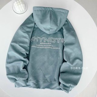 Áo Hoodie Nón Chui Trùm Đầu Nữ Nam Thêu Chữ WZS Unisex Chất Vải Nỉ Poly Thời Trang
