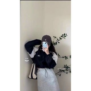 Áo khoác dù nữ croptop lửng 2 lớp siêu đẹp hợp thời trang