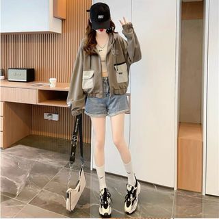 ÁO KHOÁC NỈ DÁNG LỬNG THÊU CHỮ ON CÓ TÚI HỘP SIÊU ĐẸP PHONG CÁCH