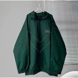 Áo khoác dù Dạ quang Nam Nữ cổ trụ 2 lớp logo thêu WZS thể thao phong cách hàn
