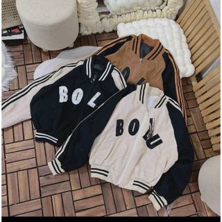 ÁO KHOÁC NHUNG TĂM NỮ, ÁO THÊU CHỮ BOLU ÁO DÂY KÉO 2 HƯỚNG THỜI TRANG