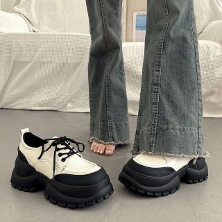 Giày da nhỏ Mary Jane đế cao 5cm thời trang phiên bản Hàn Quốc mùa xuân 2024