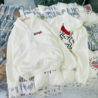 [Hot] Áo Khoác Hoodie Nỉ Nam Nữ Với Chất Liệu Vải Nỉ Dày Dặn Áo In Chữ LOVE Nổi Bật Form Rộng Chất Lượng Áo Đẹp VN