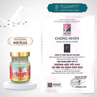 Hộp Quà 6 hũ Yến Sào Kid Plus hàm lượng 35% yến Putanest
