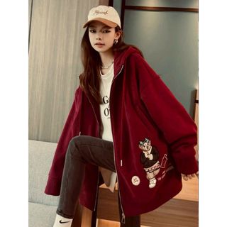 [Hot] Áo Khoác NỈ Nữ Phối Túi Hợp Như Hình_Logo Thêu Sắc Nét Chất Nỉ Dày Dặn Cao Cấp