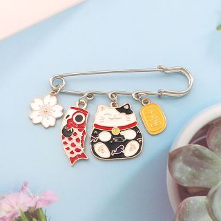 Cài Áo Đa Năng Hình Chú Mèo Đen May Mắn Ngộ Nghĩnh