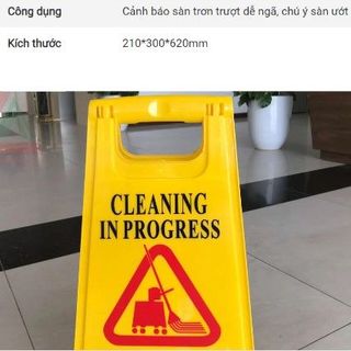Biển Báo chữ A nhựa ABS Khu Vực Đang Thi Công