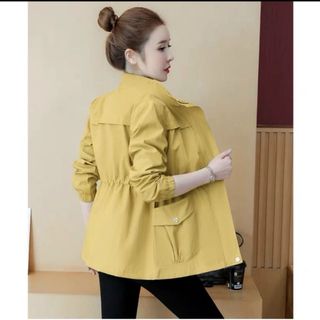ÁO KHOÁC KAKI NỮ TÚI HỘP DÁNG DÀI KIỂU HOT CÓ BO CHUN AO HOT TRÉND