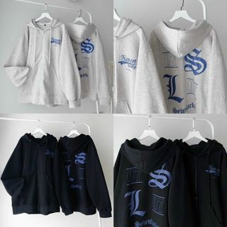 Áo khoác hoodie zip Nữ Nam logo in Seven 07 cá tính chất nỉ nón 2 lớp cực trend